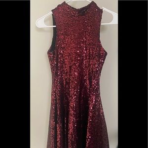 NWT - High neck, sequin dress